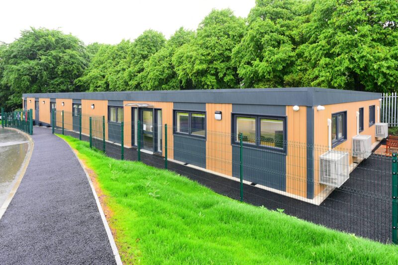 image of a refurbished classroom block