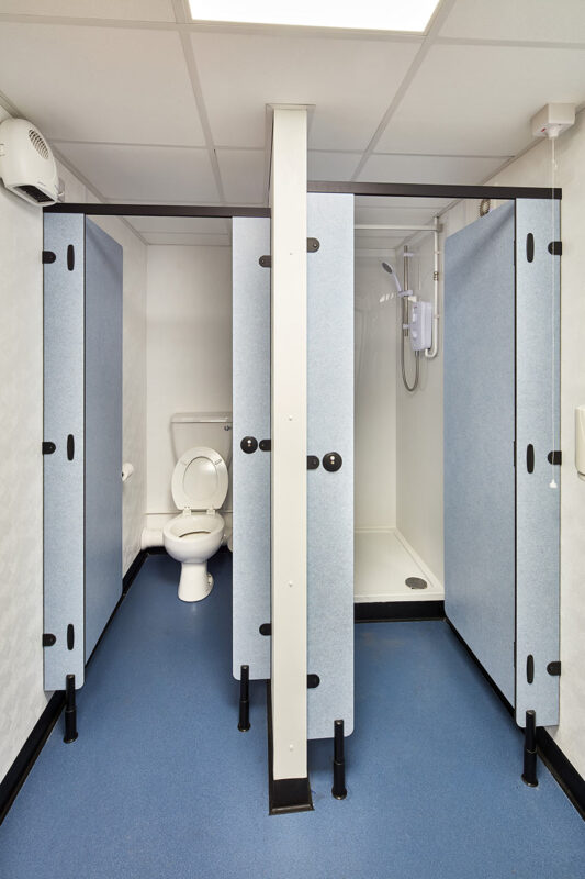 image of toilets in a modular building